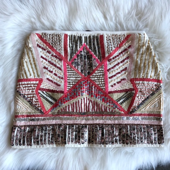 Zara Trafaluc Mini Skirt with Sequin Details - NWT - Picture 3 of 8